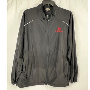 Donatos Black Zip Jacket Windbreaker XXL Lightweight Corporate Workwear Unisex